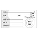 Movemark 2 x 4 inch WDO Octagon Food Label, 500 count per roll -- 12 rolls per case.