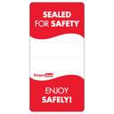 Daymark TamperSeal 2 inch By 4 inch Rectangle Super Permanent Adhesive Label with Tamper Slits, 500 count - 24 per case