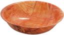 Tablecraft Round Mahogany Woven Wood Salad Bowl, 18 inch Dia -- 12 per case