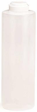 Tablecraft Natural Squeeze Bottle Dispenser with Hinged Top, 24 Ounce -- 12 per case