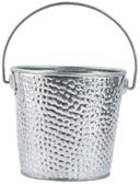 Tablecraft Galvanized Appetizer Pail, 4 x 4 inch - 12 count per pack -- 12 pack per case