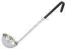 Winco Stainless Steel Black Handle Ladle, 6 Ounce -- 12 per case