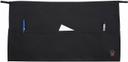 Winco Black 3 Pocket Waist Apron, 12 1/2 x 21-3/4 inch -- 12 per case