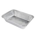 Chef's Seal Aluminum Silver Standard Weight Oblong Foil Pan, 2.25 Pound Capacity -- 500 per case