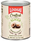 Lindsay Crafted Sliced Black Ripe Olives, 55 Ounce -- 6 per case