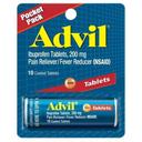Advil Vial 200 mg Ibuprofen Tablet - 10 per pack -- 144 packs per case