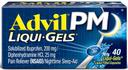 Advil PM Liqui Gels Pain Reliever and Nighttime Sleep Aid Capsules, 40 per unit -- 36 per case