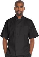Hey Chef Black 3X 10 Button Short Sleeve Coat