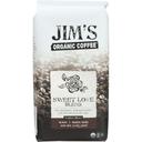 Jims Organic Coffee Sweet Love Blend Dark Roast Whole Bean Coffee, 11 Ounce -- 6 per case