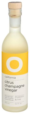 O Olive Oil and Vinegar Citrus Champagne Vinegar, 300 Milliliter -- 6 per case