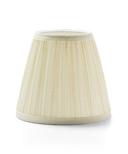 Hollowicks Ivory Pleated Fabric Shade Only, 4 1/2 inch Height.