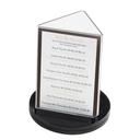 Cal-Mil Classic Turntable Triangle Cardholder, 4 x 4 x 6 inch -- 12 per case