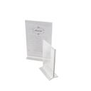 Cal-Mil Acrylic T-Type Tabletop Cardholder, 4 x 6 inch -- 24 per case