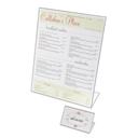Cal-Mil Classic Acrylic Easel Tabletop Cardholder, 5 x 7 inch