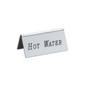 Cal-Mil Silver HOT WATER Beverage Tent, 3 x 1 1/2 inch -- 12 per case