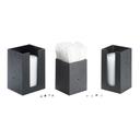 Cal-Mil Classic Black Acrylic Modular Countertop Straw Holder, 4.25 x 4.25 x 6 inch