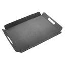 Cal-Mil Black Room Service Tray with Raised Edges, 16 x 13 x 1.5 inch