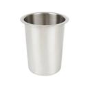 Cal-Mil Solid Stainless Steel Flatware Cylinder, 4.50in L x 4.50in W x 5.50in H -- 6 per case