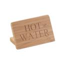 Cal-Mil Bamboo Hot Water Beverage Sign, 3 x 1 x 2 inch