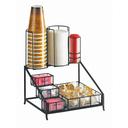 Cal-Mil Iron Black Coffee Condiment Display, 12 x 10.5 x 14.5 inch