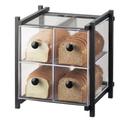 Cal-Mil Black One by One 4 Drawer Acrylic Bread Case, 14 x 14.75 x 15.625 inch