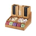 Cal-Mil Bamboo Condiment Station, 15 x 14.375 x 9.25 inch