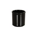Cal-Mil Black 16 Ounce Round Melamine Condiment Jar, 4 inch Dia x 4.5 inch Height -- 4 per case