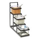 Cal-Mil Stair Step 4 x 4 inch Jar Display, 14.75 x 4.5 x 13.5 inch