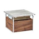 Cal-Mil Chrome Mid Century Chafer Alternative, 12 x 12 x 7.25 inch