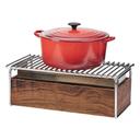 Cal-Mil Mid Century Chafer Alternative with Chrome Grill, 22 x 12 x 7.5 inch