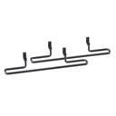 Cal-Mil Black Shelf Bracket, 13 x 2.5 x 2.25 inch