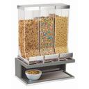 Cal-Mil Oak Ashwood Gray 3 Cylinders Cereal Dispenser, 17.5 x 9.5 x 24 inch