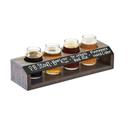 Cal-Mil Oak Ashwood Gray Wood Taster Caddy, 13 x 4 x 2.75 inch -- 6 per case