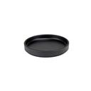 Cal-Mil Hudson Black Low Rim Melamine Plate, 6 inch Dia. x 1 inch Height -- 6 per case