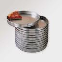 American Metalcraft 5000 Series Heavy-Weight Aluminum Straight Sided Self Stacking Pizza Pan, 15 x 14 7/8 x 2 inch