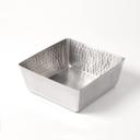 American Metalcraft Hammered Stainless Steel Square Bowl, 146 Ounce Capacity