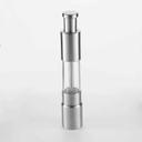 American Metalcraft Steel/Acrylic Presto Push Salt and Pepper Mill, 6 inch Height