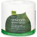 Seventh Generation Bathroom Tissue Paper, 500 sheets per roll -- 60 rolls per case.