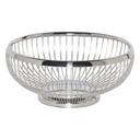 Service Ideas 18/8 Stainless Steel Polished Finish Round Standard Wire Basket, 9 inch