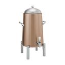 Service Ideas Flame Free Thermo Urn Metallic Elements Rose Gold Round Stainless Vacuum Insulated Urn, 5 Gallon Capacity