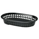 Tablecraft A La Carte Black Oval Platter Basket, 9 x 6 x 2 inch -- 36 per case