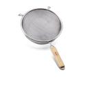 Tablecraft Tin Plated Single Fine Mesh Strainer with Wood Handle, 6.25 inch Dia.