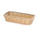 Tablecraft Rectangular Cracker Natural Woven Basket, 9 x 3.5 x 2 inch -- 12 per case