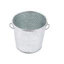 Tablecraft Galvanized Steel Pebbled Finish Medium Round Pail with Handle, 16.5 Ounce Capacity