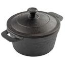 Tablecraft Cast Iron Cookware Casserole with Lid, 18 Ounce Capacity