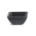 Tablecraft Melamine Black Square Ribbed Ramekin, 4 Ounce Capacity -- 12 per case