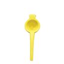 Tablecraft Zinc Alloy Coated Yellow Citrus Squeezer, 8.75 x 2.875 x 2 inch