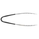 Tablecraft Anti Microbial Black Vinyl Coated Stainless Steel Tong, 6 inch