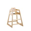 Tablecraft Natural Wood Unassembled High Chair, 19.75 x 19.75 x 29 inch