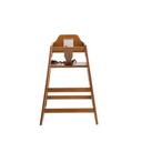 Tablecraft Wood Walnut Finish Unassembled High Chair, 19.75 x 19.75 x 29 inch